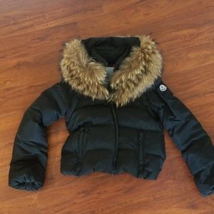 Moncler jacket fur collar